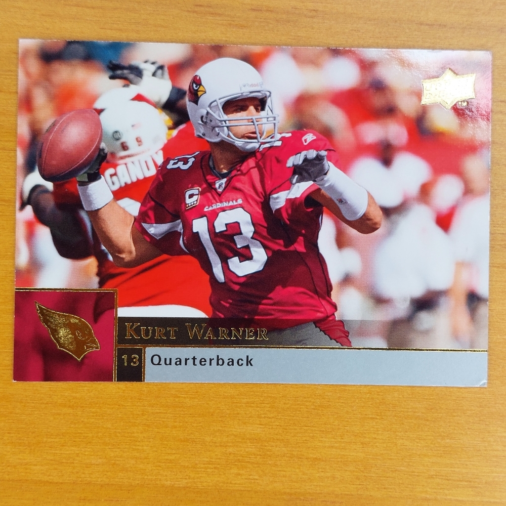 2009 Upper Deck Kurt Warner #1 Arizona Cardinals HOF QB - Sharp!